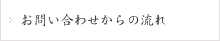 お問い合わせからの流れ